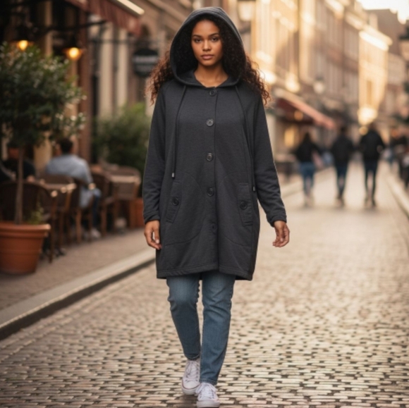 Christian Siriano Jackets & Blazers - Christian Siriano Green Utility Jacket with Hood 1x